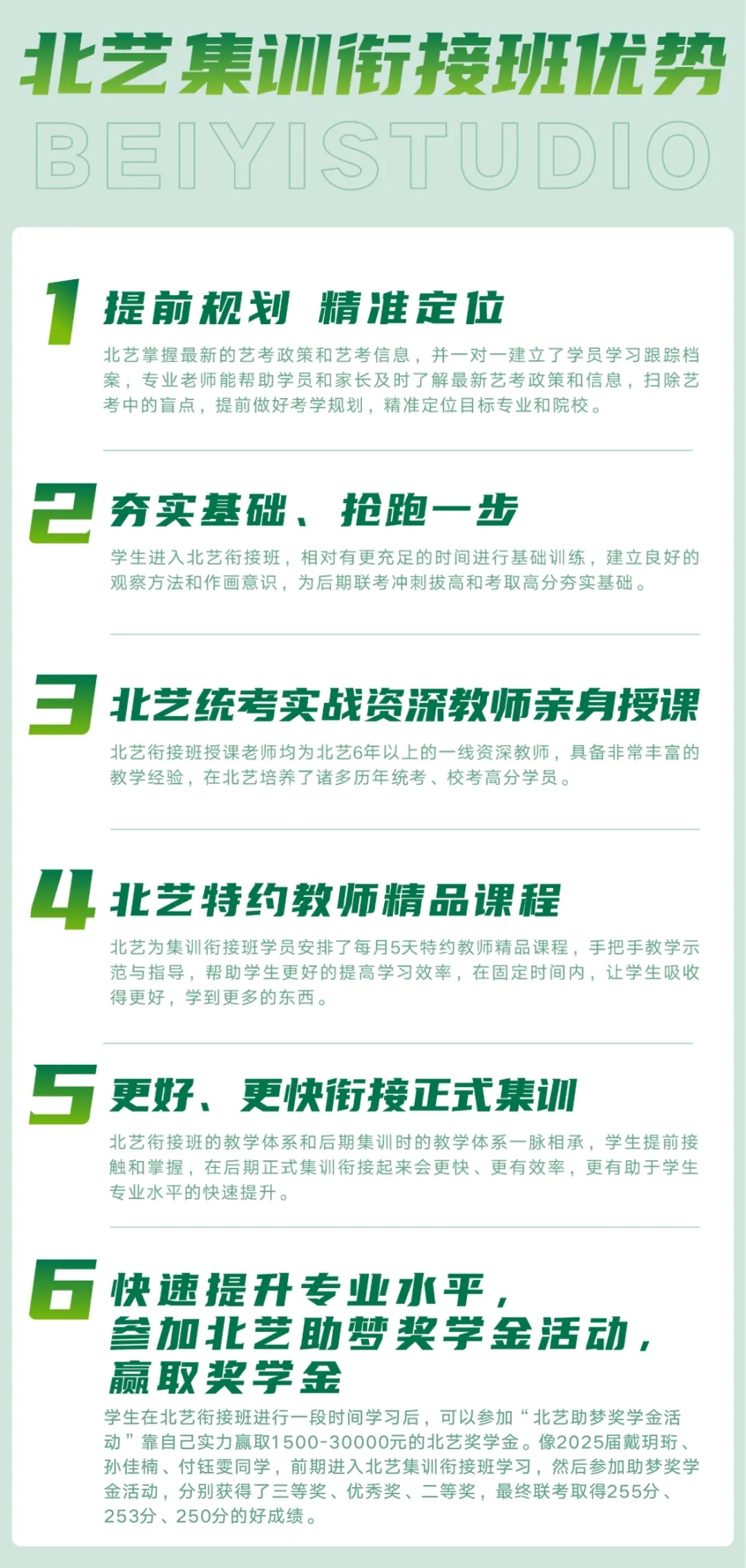 北艺画室衔接班优势